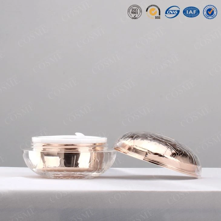 gold cosmetic jars