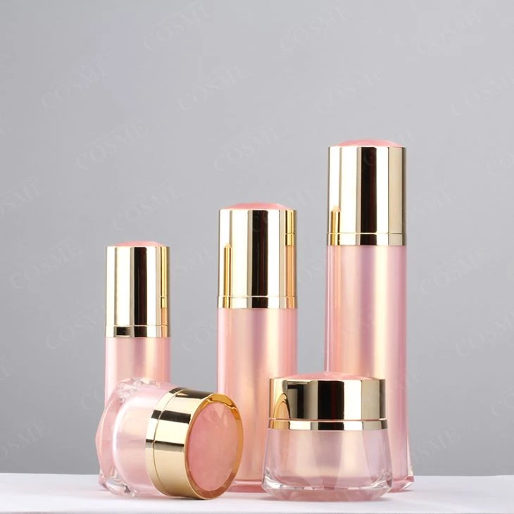 gold cosmetic jar